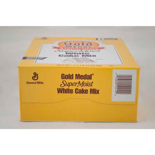 Gold Medal Cake Mix Super Moist White 4.5lbs, PK6, Supermoist, Mfr#: 16000-12219